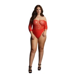 Le Desir Crotchless Rhinestone Teddy Red UK 14 to 20 Le Desir Crotchless Rhinestone Teddy Red UK 14 to 20