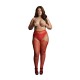 Le Desir Suspender Rhinestone Pantyhose Red UK 14 to 20 Le Desir Suspender Rhinestone Pantyhose Red UK 14 to 20