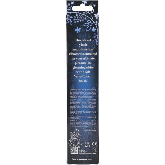 White Nights 7 Inch Ribbed Anal Vibrator White Nights 7 Inch Ribbed Anal Vibrator