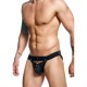 Male Basics Dngeon Peekaboo Jock Black One Size Male Basics Dngeon Peekaboo Jock Black One Size