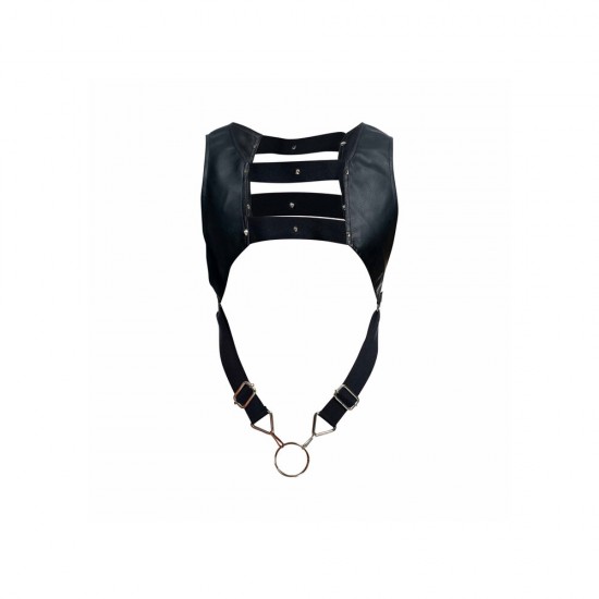 Male Basics Dngeon Crop Top Cockring Harness Male Basics Dngeon Crop Top Cockring Harness