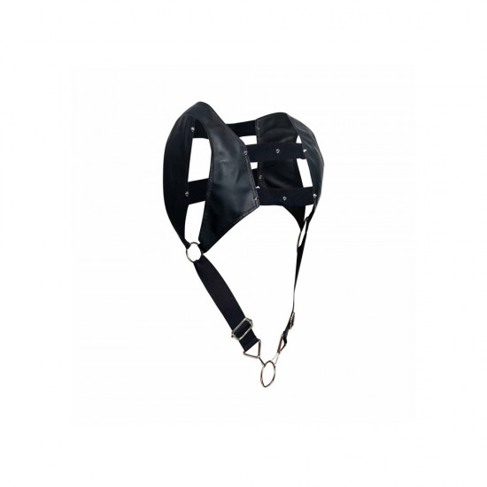 Male Basics Dngeon Crop Top Cockring Harness Male Basics Dngeon Crop Top Cockring Harness