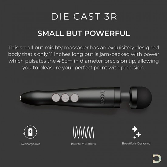 Doxy Die Cast 3 Rechargeable Wand Matte Black Doxy Die Cast 3 Rechargeable Wand Matte Black