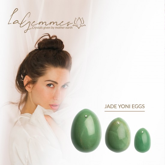 La Gemmes Yoni Egg Set Jade La Gemmes Yoni Egg Set Jade