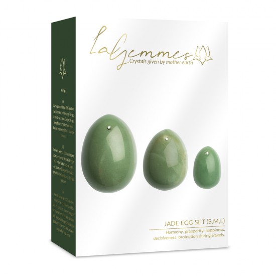 La Gemmes Yoni Egg Set Jade La Gemmes Yoni Egg Set Jade
