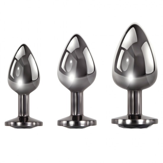 Evolved Black Gem Anal Plug Set Evolved Black Gem Anal Plug Set