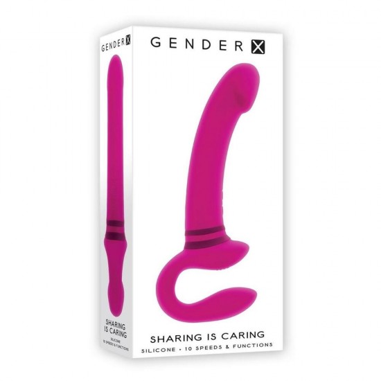 Gender X Sharing Is Caring Rechargeable Silicone Dual Vibrator Gender X Sharing Is Caring Rechargeable Silicone Dual Vibrator