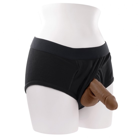 Gender X Stand to Pee Silicone Dark Flesh Gender X Stand to Pee Silicone Dark Flesh