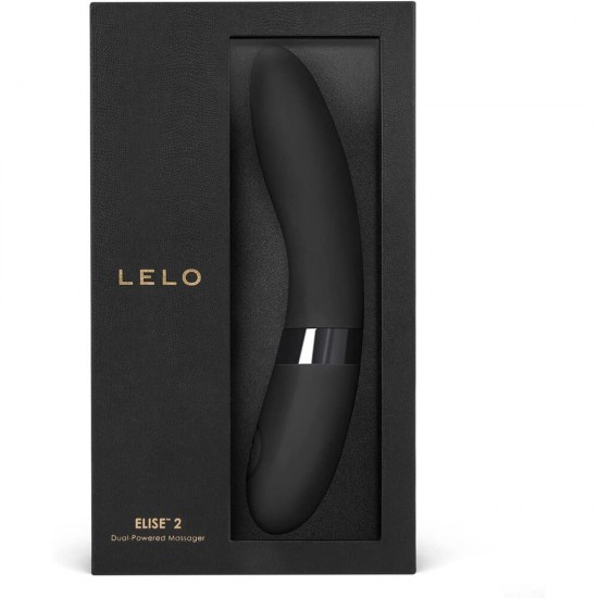 Lelo Elise 2 Dual Powered G Spot Vibrator Black Lelo Elise 2 Dual Powered G Spot Vibrator Black
