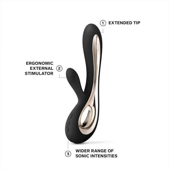 Lelo Soraya 2 Dual Rabbit Vibrator Black Lelo Soraya 2 Dual Rabbit Vibrator Black