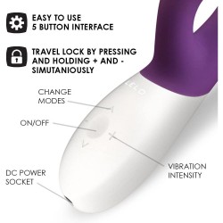Lelo Ina Wave 2 Luxury Rechargeable Vibe - Plum