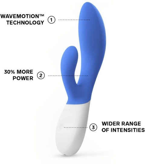 Lelo Ina Wave 2 Luxury Rechargeable Vibe Blue Lelo Ina Wave 2 Luxury Rechargeable Vibe Blue