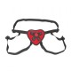 Lux Fetish Red Heart Strap On Harness Lux Fetish Red Heart Strap On Harness