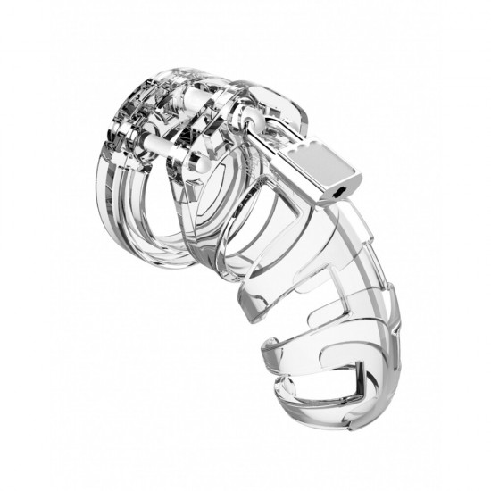 Man Cage 02 Male 3.5 Inch Clear Chastity Cage Man Cage 02 Male 3.5 Inch Clear Chastity Cage