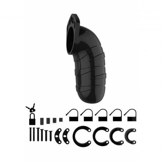 Man Cage 05 Male 5.5 Inch Black Chastity Cage Man Cage 05 Male 5.5 Inch Black Chastity Cage