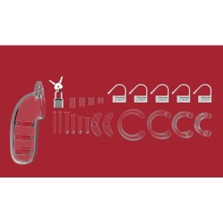 Man Cage 06 Male 5.5 Inch Clear Chastity Cage Man Cage 06 Male 5.5 Inch Clear Chastity Cage