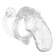 Man Cage 10 Male 3.5 Inch Clear Chastity Cage With Anal Plug Man Cage 10 Male 3.5 Inch Clear Chastity Cage With Anal Plug