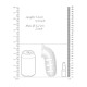 Man Cage 12  Male 5.5 Inch Clear Chastity Cage With Anal Plug