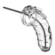 Man Cage 16 Male 4.5 Inch Clear Chastity Cage With Urethal Sound Man Cage 16 Male 4.5 Inch Clear Chastity Cage With Urethal Sound