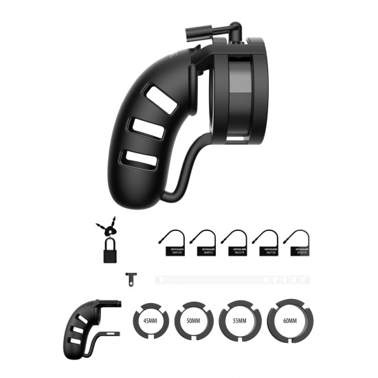 Man Cage 19 Male 4.5 Inch Chastity Cage With Ball Splitter Man Cage 19 Male 4.5 Inch Chastity Cage With Ball Splitter