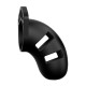 Man Cage 20 Male 3.5 Inch Black Silicone Chastity Cage Man Cage 20 Male 3.5 Inch Black Silicone Chastity Cage
