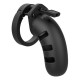 Man Cage 21 Male 4.5 Inch Black Silicone Chastity Cage Man Cage 21 Male 4.5 Inch Black Silicone Chastity Cage