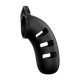Man Cage 21 Male 4.5 Inch Black Silicone Chastity Cage Man Cage 21 Male 4.5 Inch Black Silicone Chastity Cage