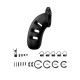 Man Cage 21 Male 4.5 Inch Black Silicone Chastity Cage Man Cage 21 Male 4.5 Inch Black Silicone Chastity Cage