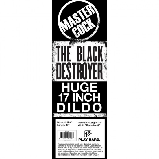 XR The Black Destroyer Huge Suction Cup Dildo XR The Black Destroyer Huge Suction Cup Dildo