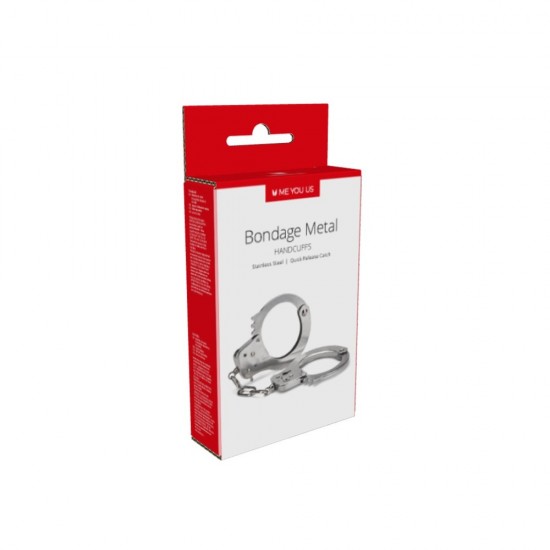 Me You Us Premium Heavy Duty Metal Bondage Handcuffs Me You Us Premium Heavy Duty Metal Bondage Handcuffs