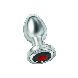 Ass Sation Remote Vibrating Butt Plug Silver Ass Sation Remote Vibrating Butt Plug Silver