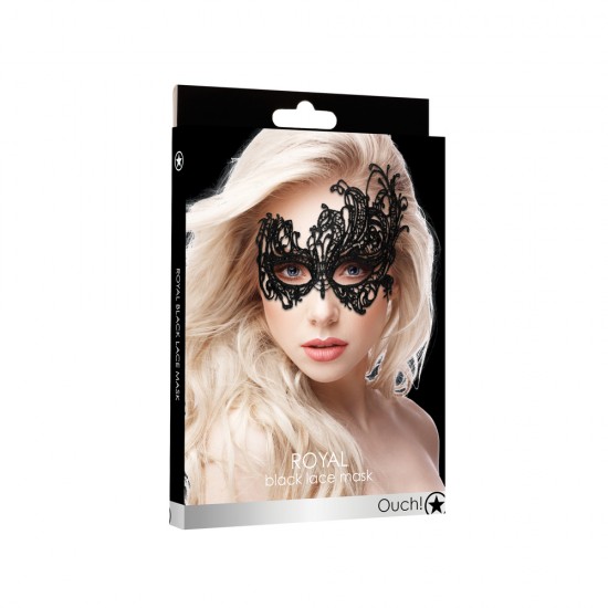 Ouch Royal Black Lace Mask Ouch Royal Black Lace Mask