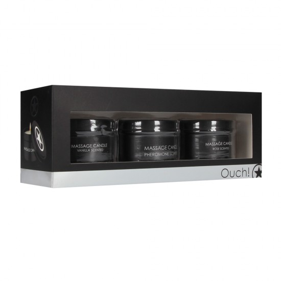 Ouch Set of 3 Massage Candles Ouch Set of 3 Massage Candles