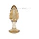 Ouch Golden Glitter Acrylic Butt Plug Set Ouch Golden Glitter Acrylic Butt Plug Set