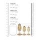 Ouch Golden Glitter Acrylic Butt Plug Set Ouch Golden Glitter Acrylic Butt Plug Set