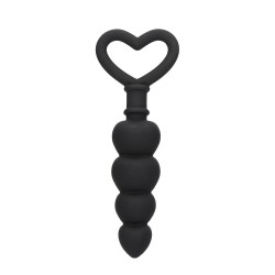 Ouch Silicone Anal Love Beads Black Ouch Silicone Anal Love Beads Black
