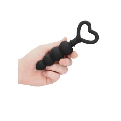 Ouch Silicone Anal Love Beads Black Ouch Silicone Anal Love Beads Black