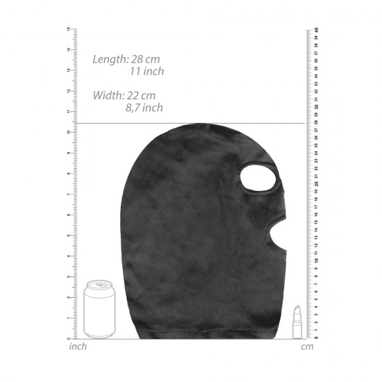 Ouch Velvet Mask With Eye And Mouth Opening Ouch Velvet Mask With Eye And Mouth Opening