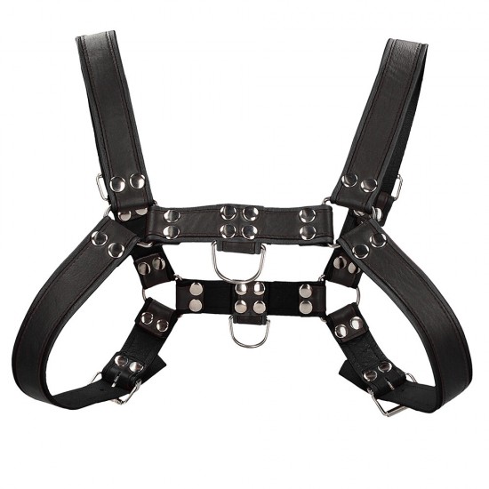 Ouch Chest Bulldog Harness Black Large to Xlarge Ouch Chest Bulldog Harness Black Large to Xlarge