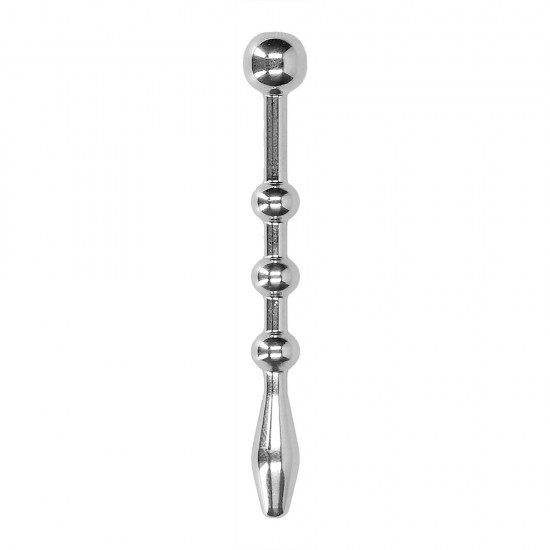 Ouch Urethral Sounding Stainless Steel Plug With Balls Ouch Urethral Sounding Stainless Steel Plug With Balls