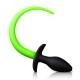 Glow In The Dark Puppy Tail Butt Plug Glow In The Dark Puppy Tail Butt Plug