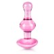 Icicles No.75 Pink Heart Glass Butt Plug Icicles No.75 Pink Heart Glass Butt Plug