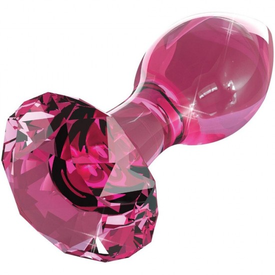 Icicles No.79 Pink Crystal Glass Butt Plug Icicles No.79 Pink Crystal Glass Butt Plug