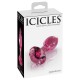 Icicles No.79 Pink Crystal Glass Butt Plug Icicles No.79 Pink Crystal Glass Butt Plug