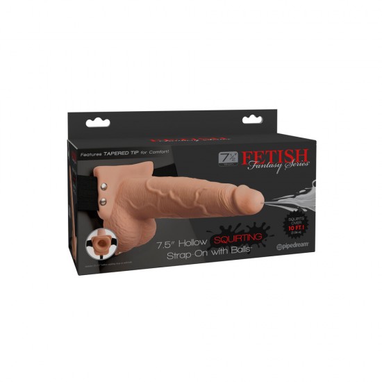 Fetish Fantasy 7.5 Inch Hollow Squirting Strapon Fetish Fantasy 7.5 Inch Hollow Squirting Strapon