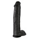 King Cock 15 Inch Cock with Balls Black King Cock 15 Inch Cock with Balls Black