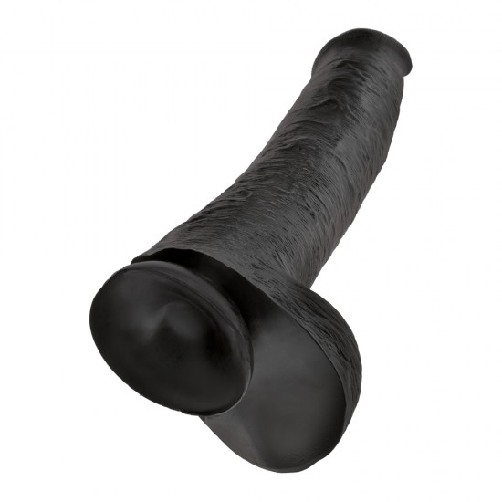 King Cock 15 Inch Cock with Balls Black King Cock 15 Inch Cock with Balls Black