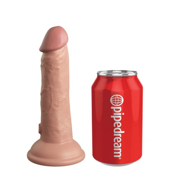 King Cock Elite 6 Inch Dual Density Dildo Caramel King Cock Elite 6 Inch Dual Density Dildo Caramel
