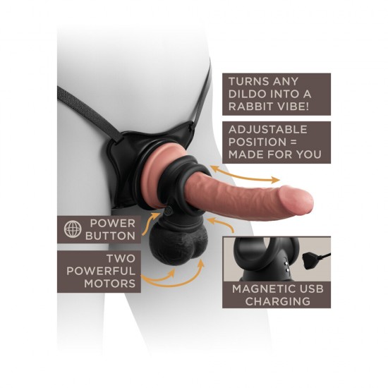 King Cock The Crown Jewels Weighted Swinging Vibrating Balls King Cock The Crown Jewels Weighted Swinging Vibrating Balls