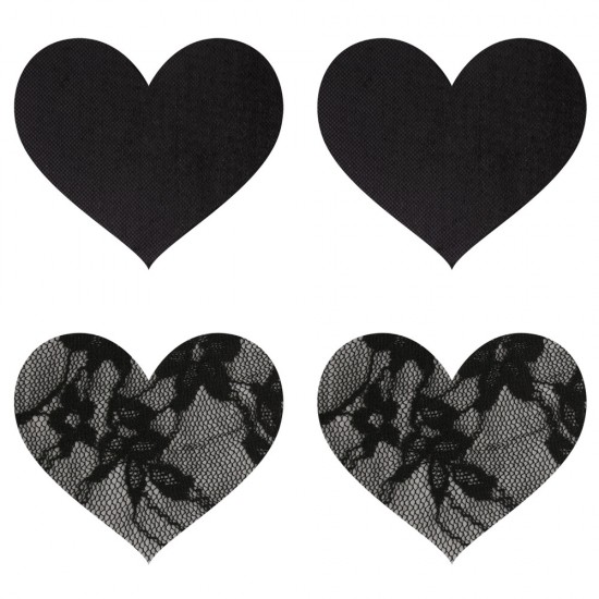 Peekaboo Pasties Satin and Lace Hearts Peekaboo Pasties Satin and Lace Hearts